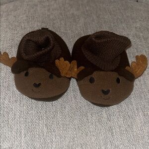 Moose Baby Booties (6/12 Months)